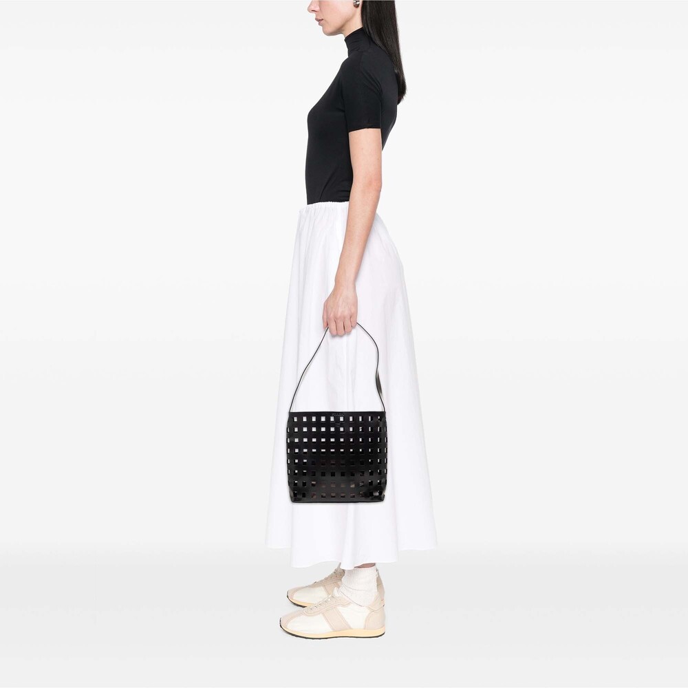 Pre-Loved Prada Perforated Leather Shoulder Bag - Picture 6 of 7